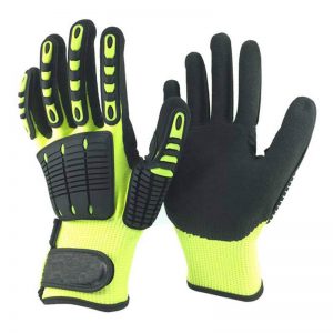 Anti Vibration Shock TPR Mechanic Impact Glove Anti Cut Glove