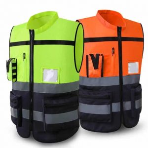 Reflective Vest Safety Wear Winter Jacket