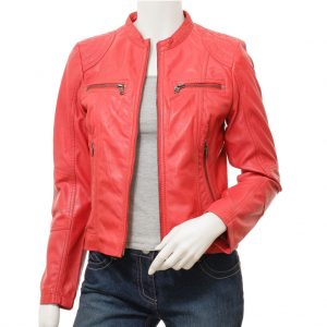 Women Bomber Leather Jackets