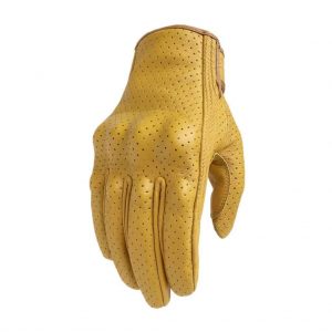 Leather Made Motorbike Gloves