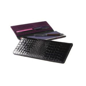 Leather cheque book holder wallet