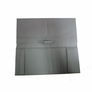 Leather cheque book cover leather checkbook holder organizer wallet