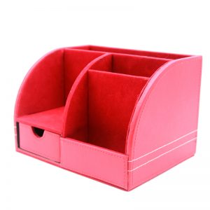 Leather office storage box office