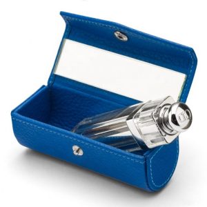 Single lipstick case with mirror leather