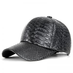 pattern Leather Cap for Men