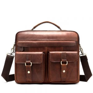 Leather briefcase/laptop bag for men