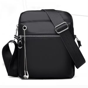 Leather Cross Body/Messenger earphone hole