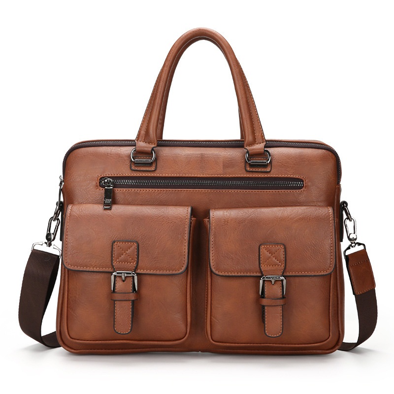 Leather handbag Office Bag - Image 5