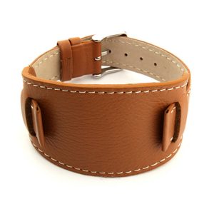 Luxury REAL Leather Watch Strap with Wrist Pad