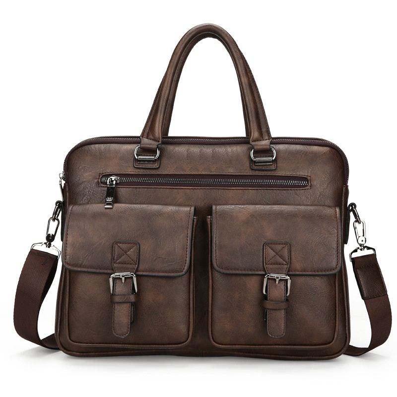 Leather handbag Office Bag - Image 3