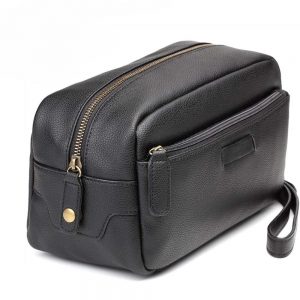 Leather Men's Bag shaving kit bag