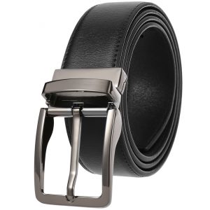 Pin Buckle Genuine Leather Belt for Men